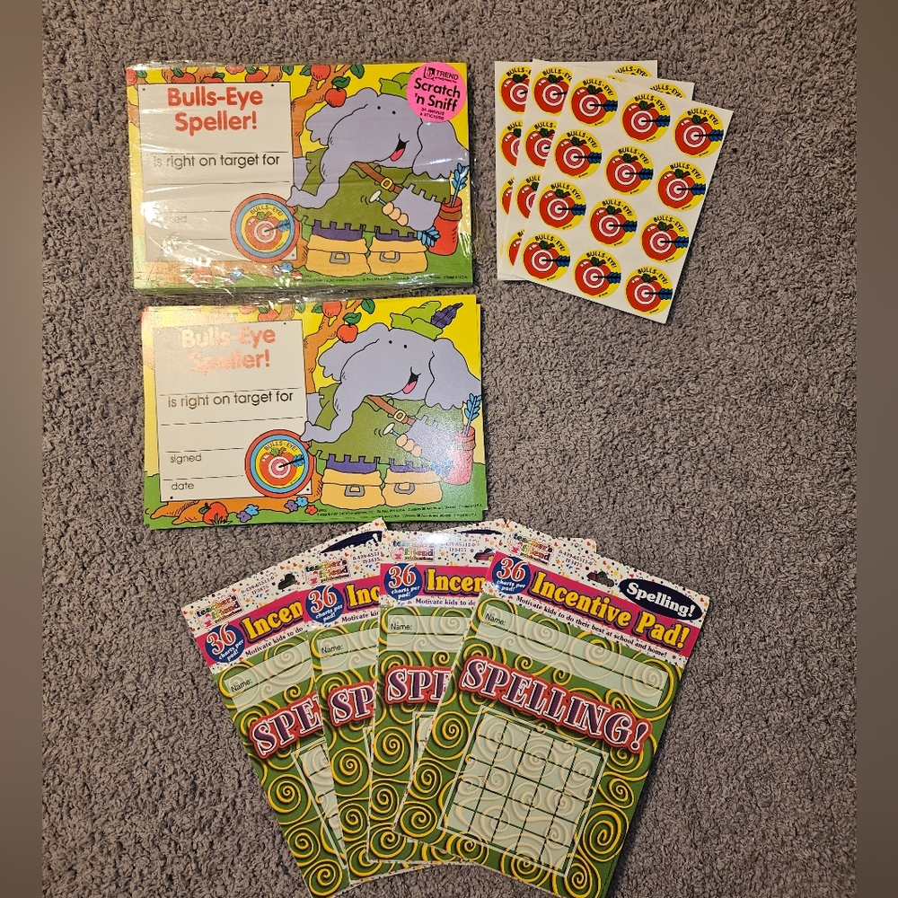 Spelling Certificates and Incentive Charts Pad Teaching Materials